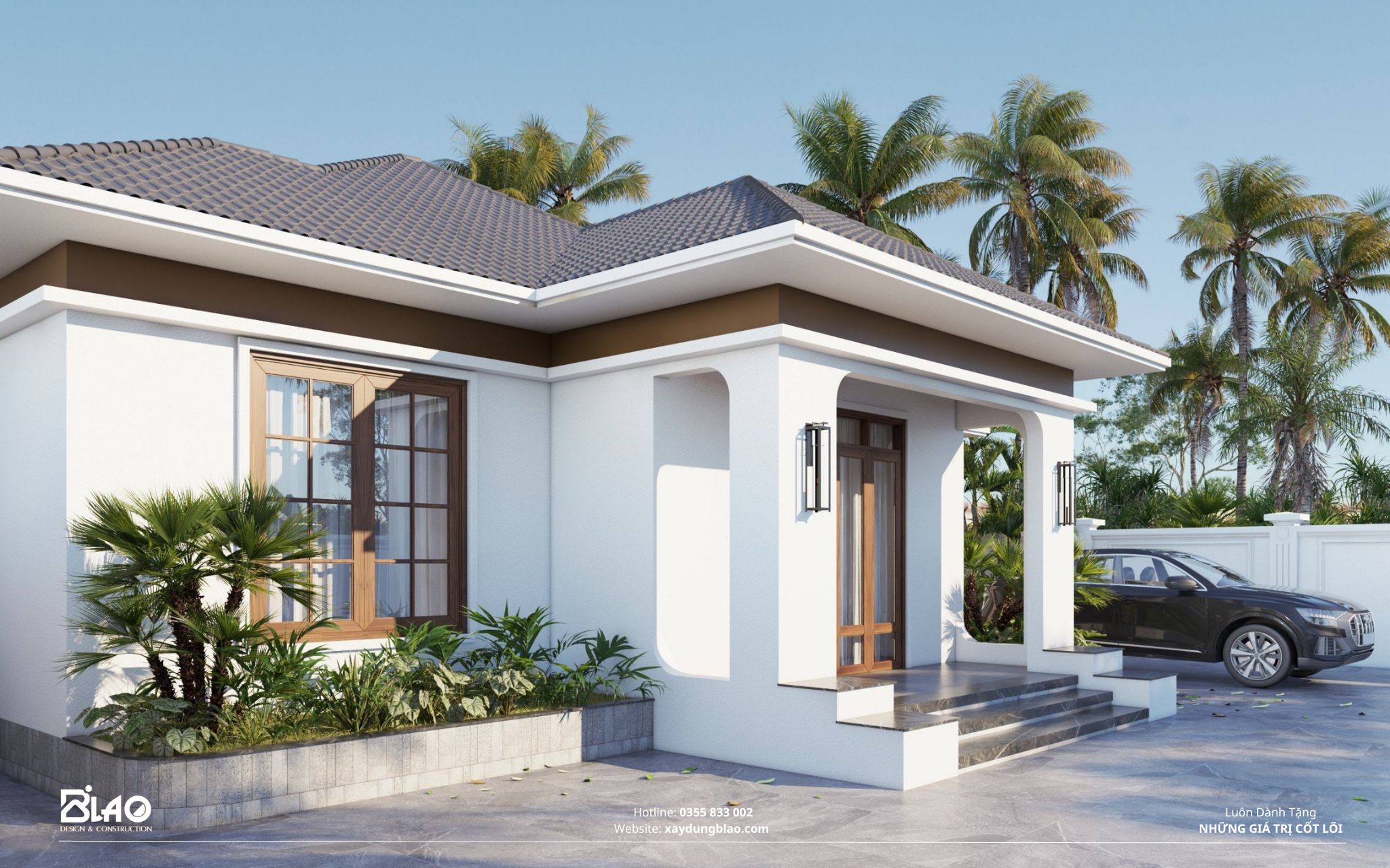 công trình nhà vườn cấp 4 gia đình chị Tâm tại Bảo Lâm. do Xây Dựng B'LAO thực hiện