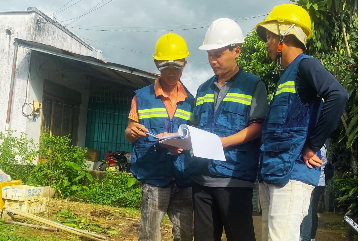 khởi công nhà phố gia đình cô phúc tại thành phố Bảo Lộc do Xây Dựng BLAO thực hiện