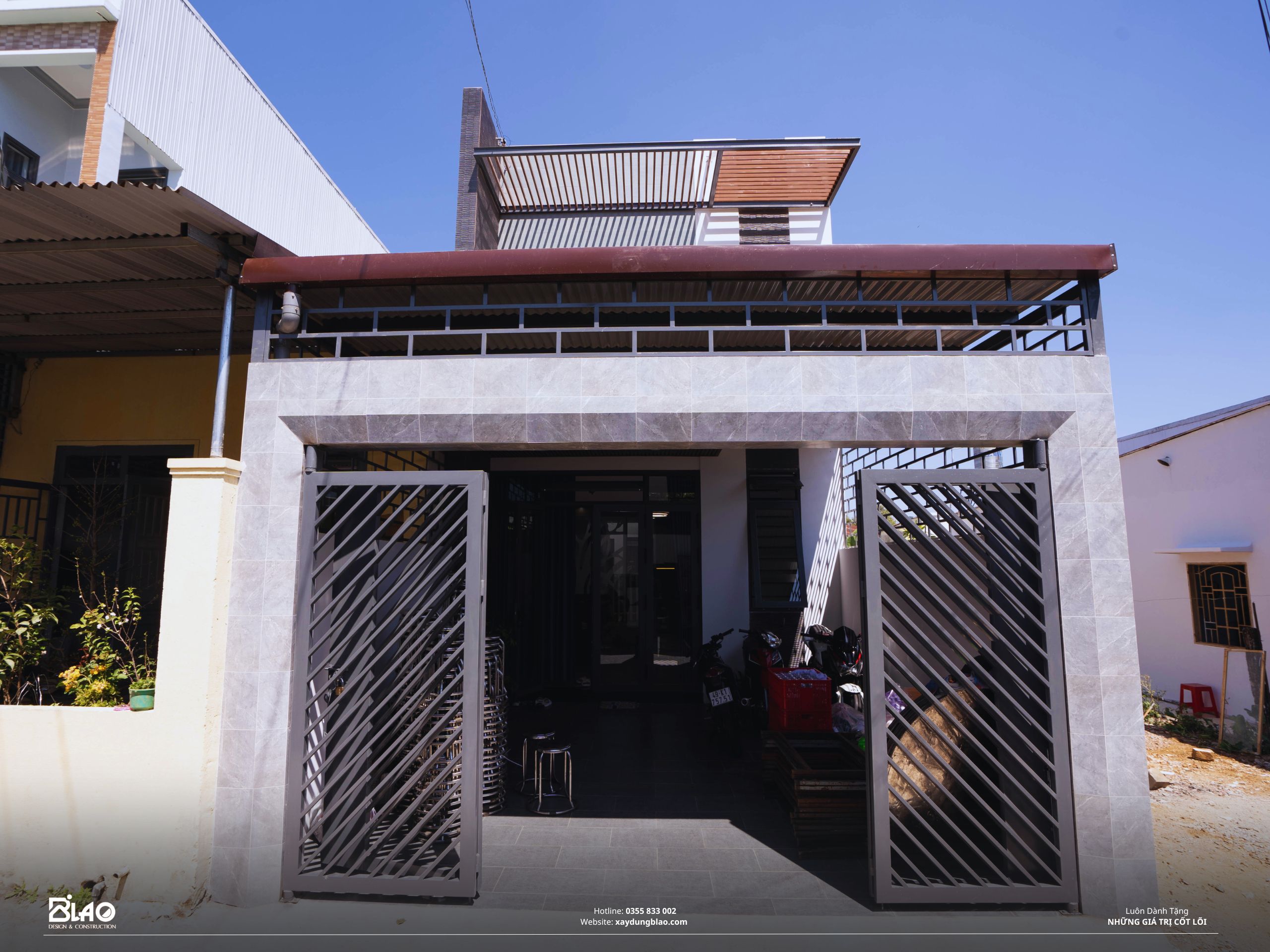 Trải qua hơn 03 tháng thực hiện thi công, nhà phố gác lửng của gia đình Cô Phúc cũng đã được hoàn thiện bàn giao và đưa vào sử dụng.