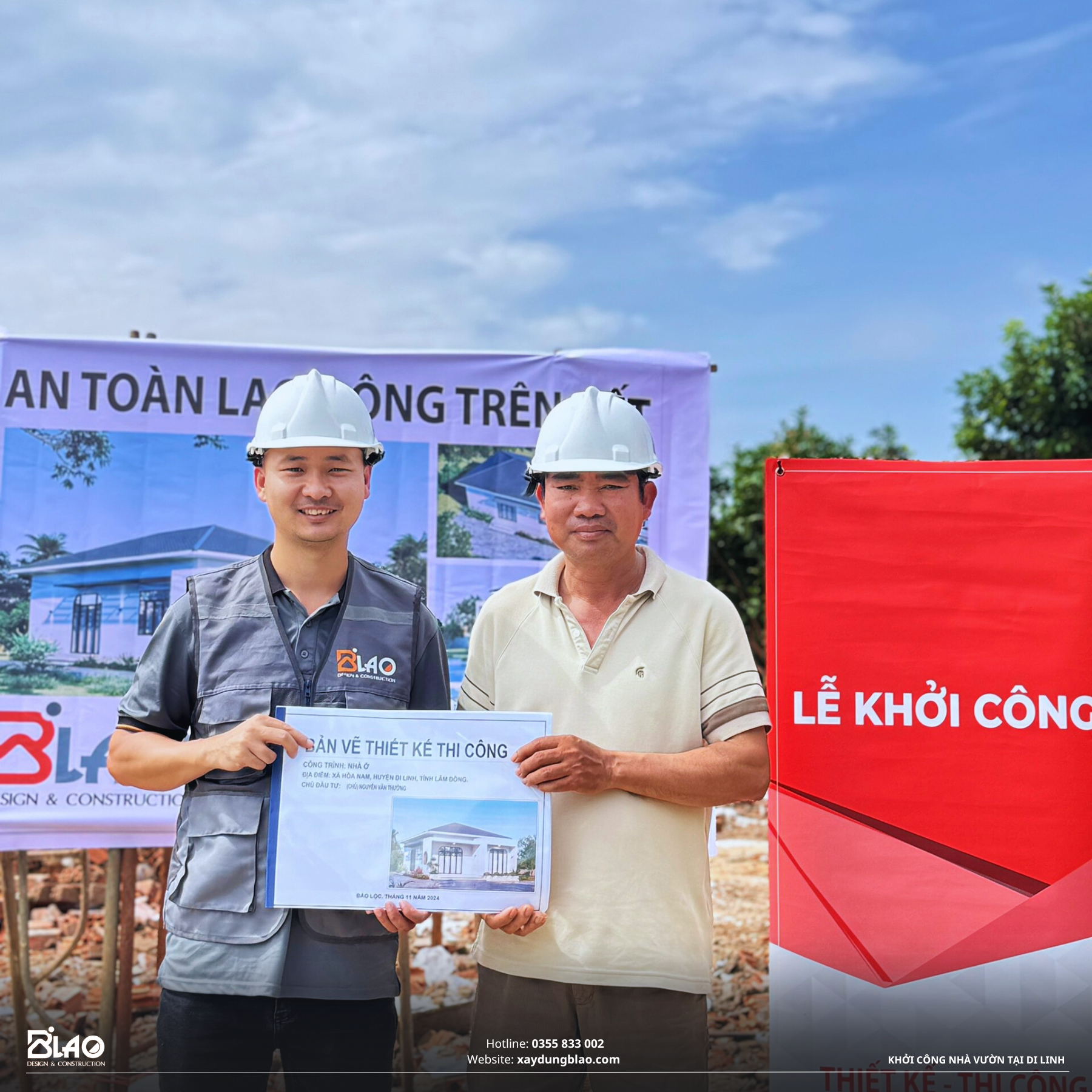 Sáng 05/11/2024 tại Hòa Nam, Di Linh, B'LAO hân hoan khởi công xây dựng ngôi nhà vườn nghỉ dưỡng cho gia đình chú Thưởng