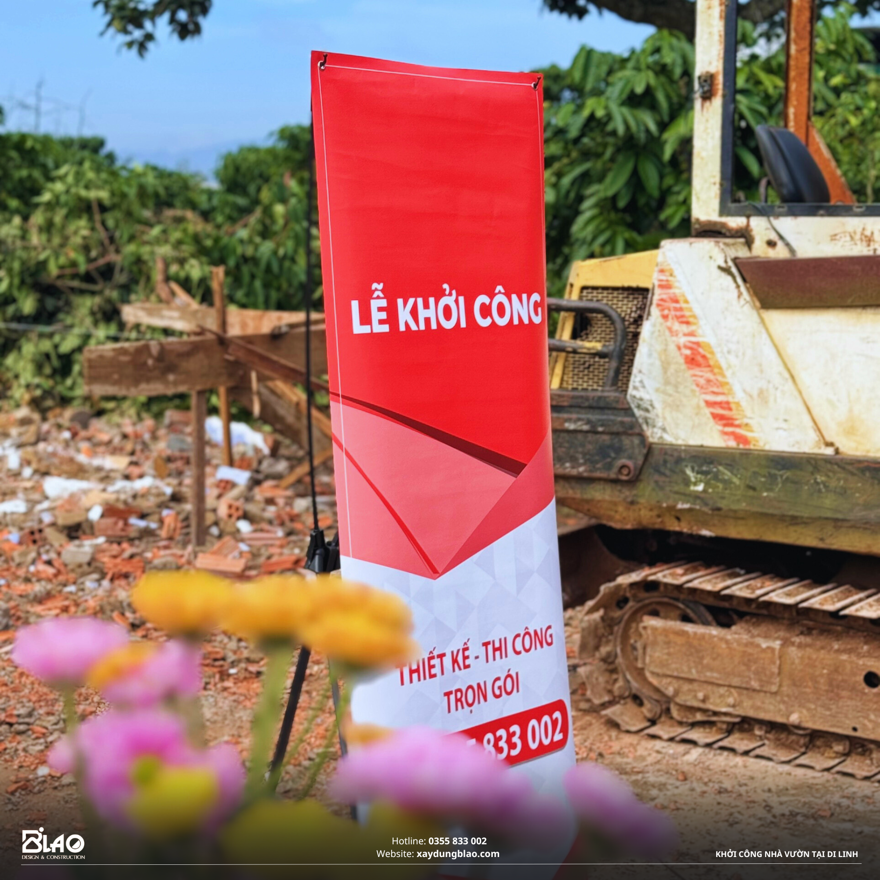 Sáng 05/11/2024 tại Hòa Nam, Di Linh, B'LAO hân hoan khởi công xây dựng ngôi nhà vườn nghỉ dưỡng cho gia đình chú Thưởng
