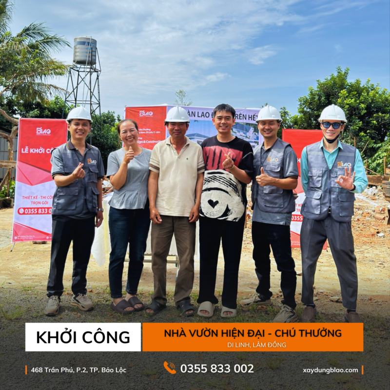 Sáng 05/11/2024 tại Hòa Nam, Di Linh, B'LAO hân hoan khởi công xây dựng ngôi nhà vườn nghỉ dưỡng cho gia đình chú Thưởng