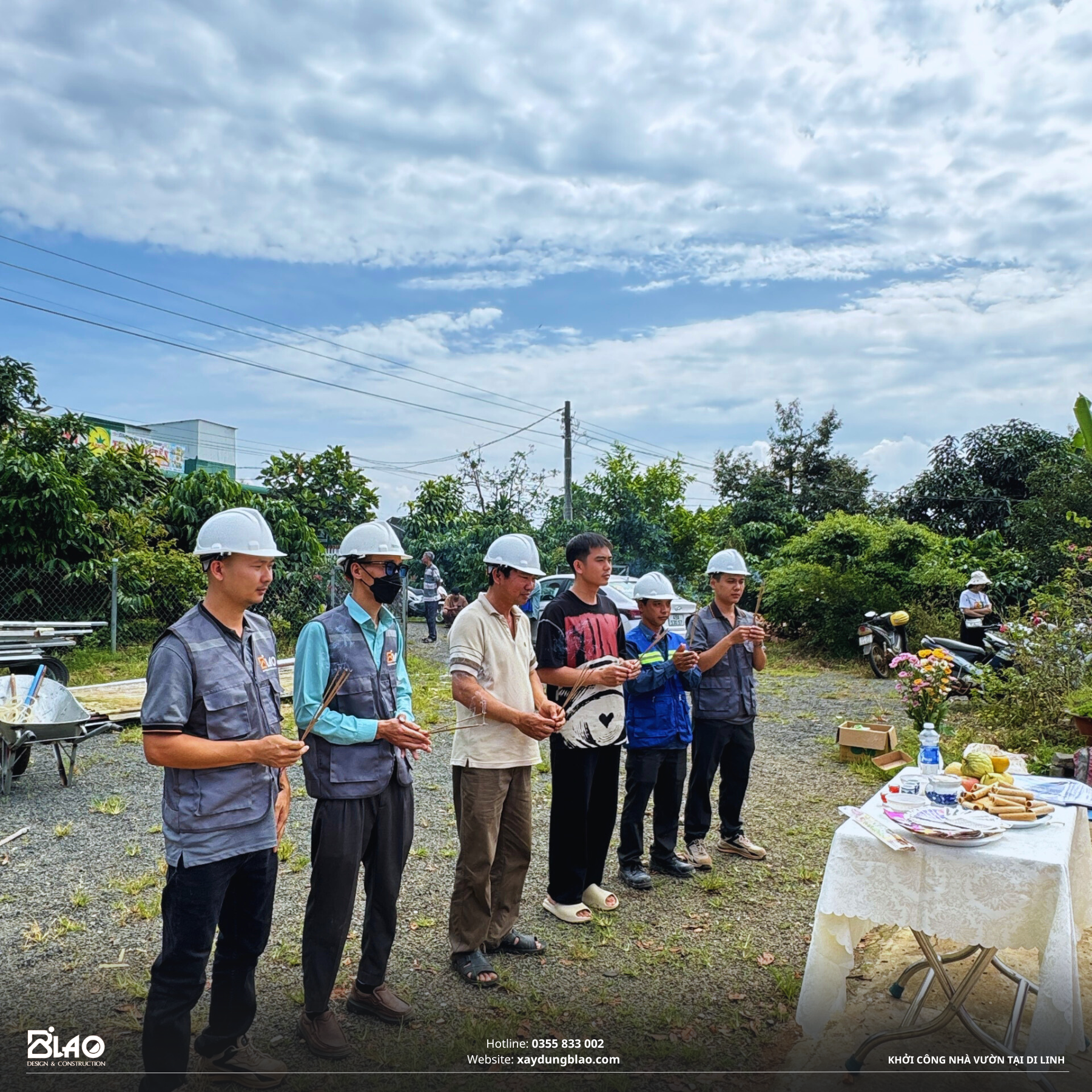 Sáng 05/11/2024 tại Hòa Nam, Di Linh, B'LAO hân hoan khởi công xây dựng ngôi nhà vườn nghỉ dưỡng cho gia đình chú Thưởng
