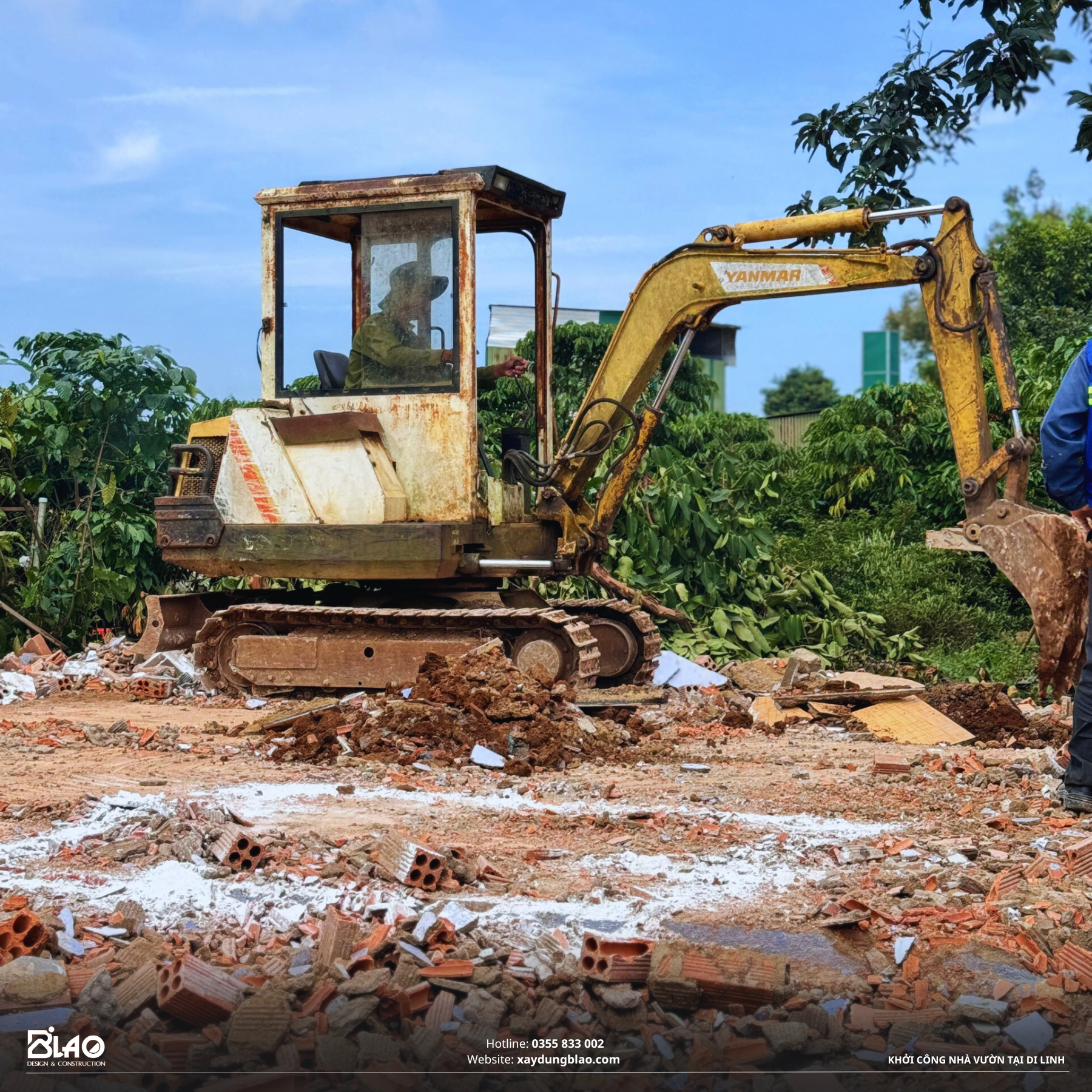 Sáng 05/11/2024 tại Hòa Nam, Di Linh, B'LAO hân hoan khởi công xây dựng ngôi nhà vườn nghỉ dưỡng cho gia đình chú Thưởng