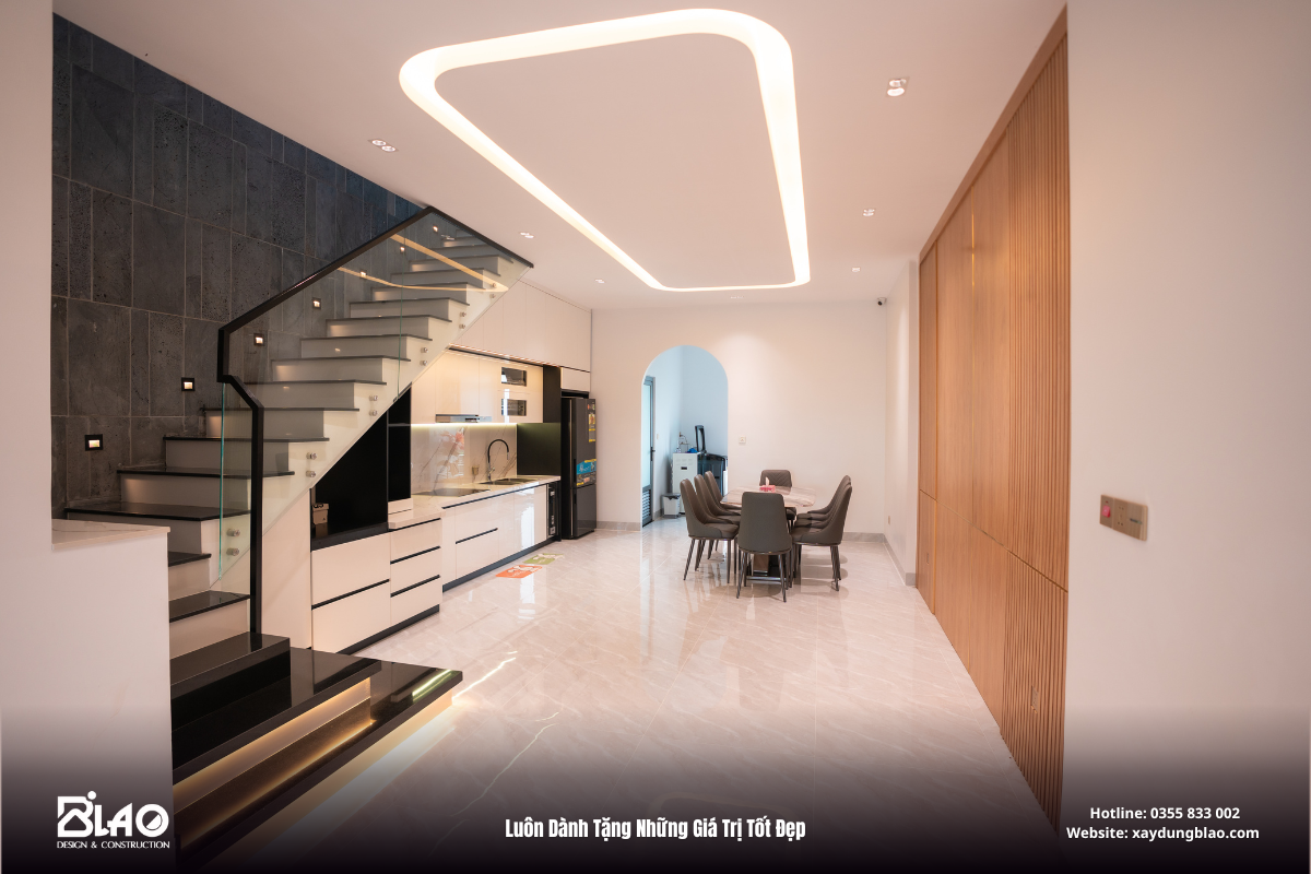 Và giờ đây, ngôi nhà phố 1 trệt 1 lầu hiện đại tại TP. Bảo Lộc đã hoàn thiện, đáp ứng trọn vẹn ước mơ ấy.