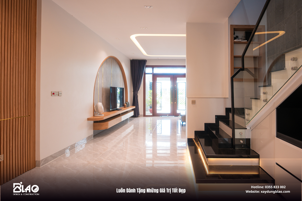 Và giờ đây, ngôi nhà phố 1 trệt 1 lầu hiện đại tại TP. Bảo Lộc đã hoàn thiện, đáp ứng trọn vẹn ước mơ ấy.
