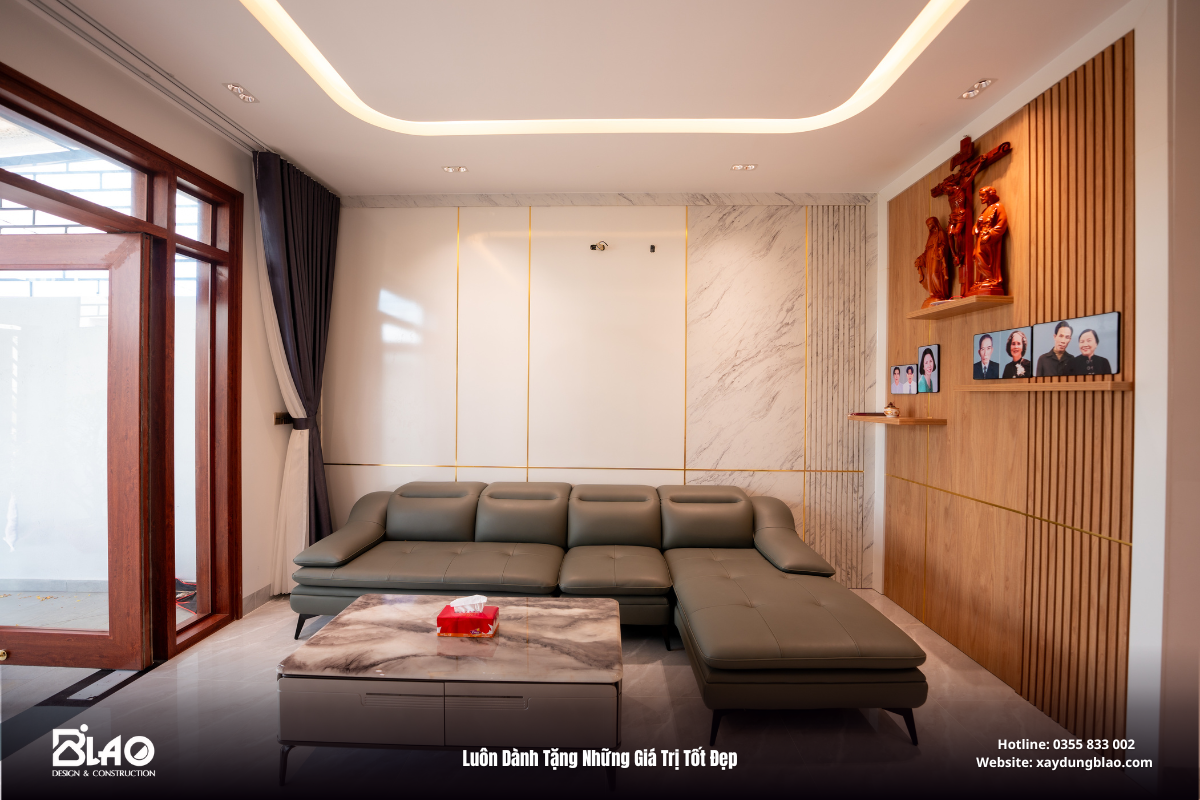 Và giờ đây, ngôi nhà phố 1 trệt 1 lầu hiện đại tại TP. Bảo Lộc đã hoàn thiện, đáp ứng trọn vẹn ước mơ ấy.