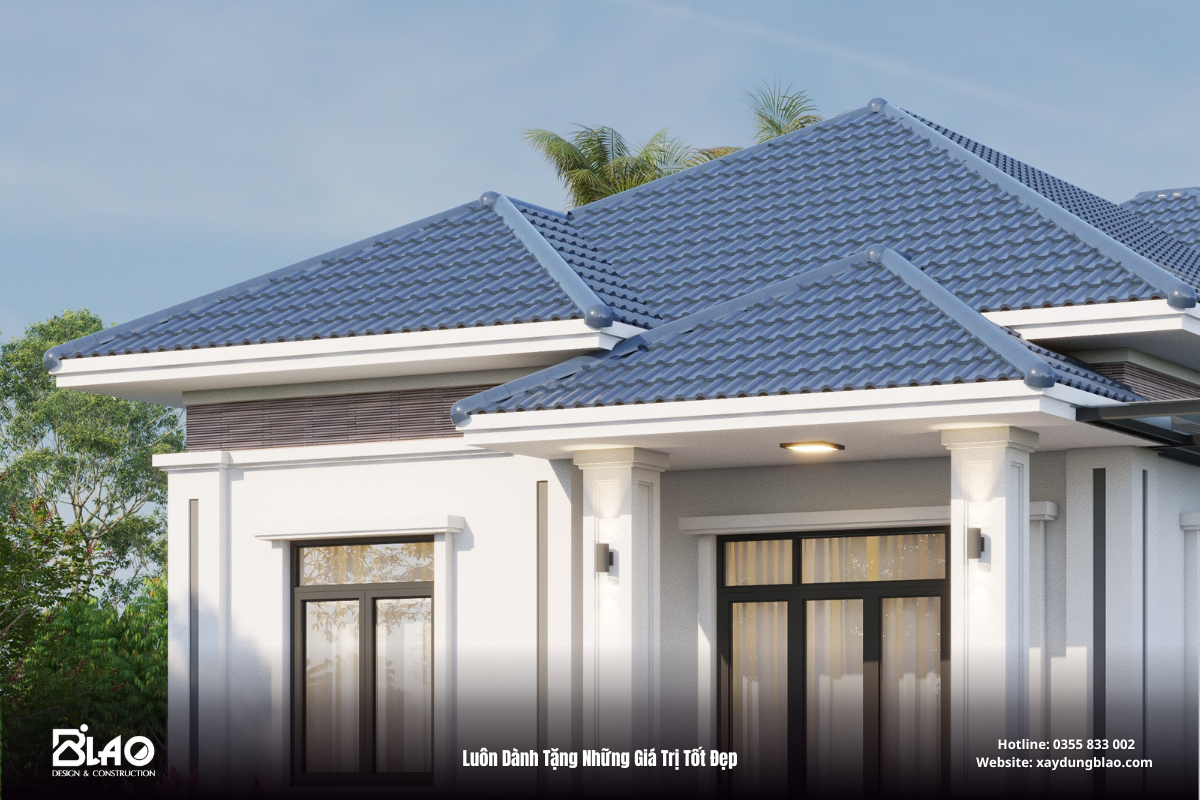 Ngôi nhà vườn mái Nhật 120m² không chỉ mang vẻ đẹp hiện đại pha chút truyền thống mà còn tối ưu không gian.
