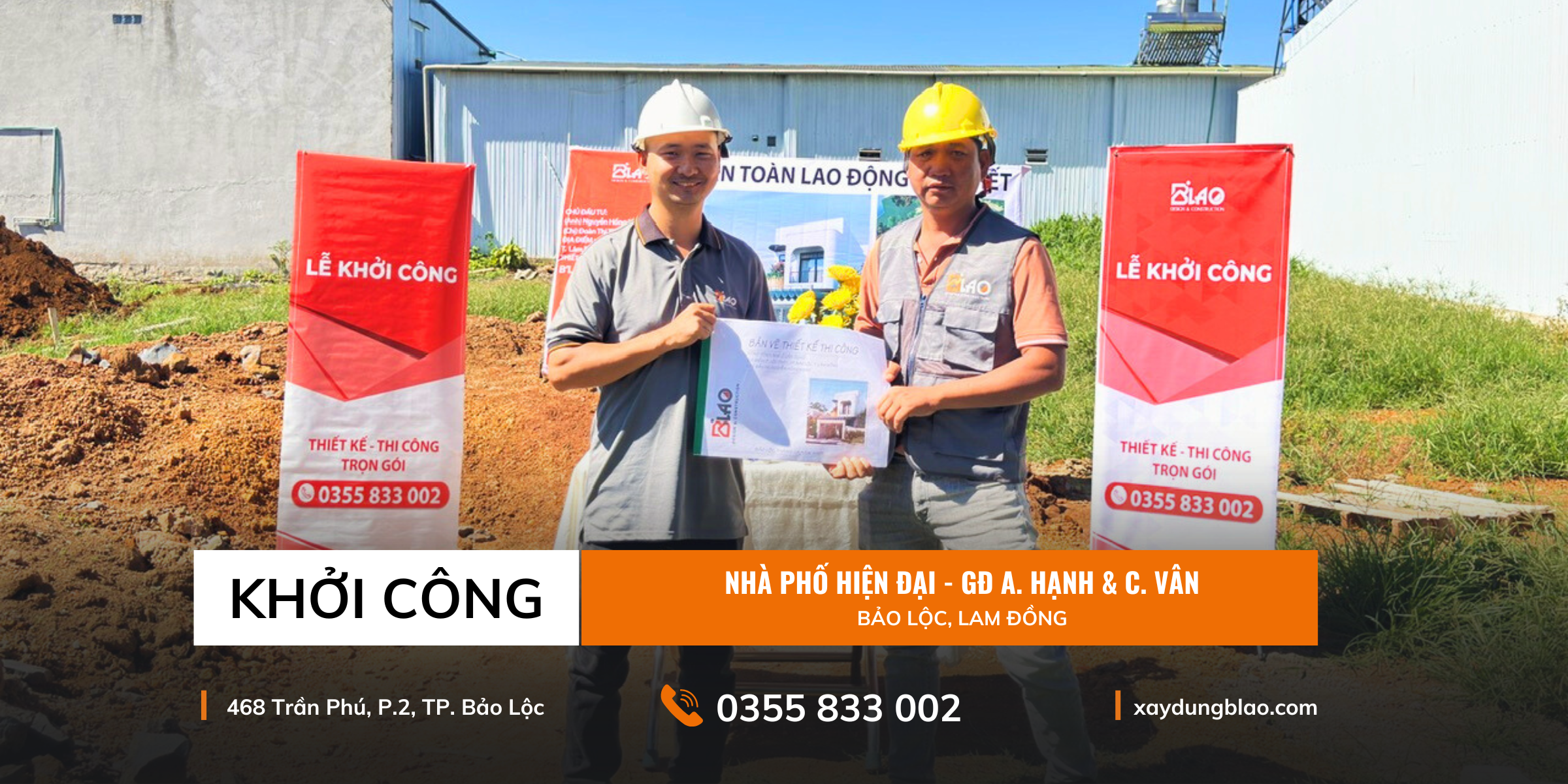 Hôm nay, ngôi nhà phố 1 trệt 1 lầu chính thức được khởi công, đánh dấu hành trình hiện thực hóa một tổ ấm tiện nghi, hiện đại