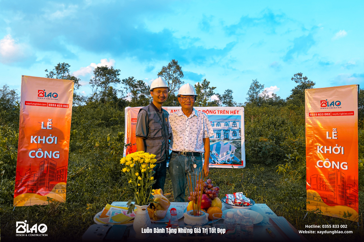 B’LAO hân hoan khởi công công trình nhà vườn nghỉ dưỡng của chú Ân – một người con xa xứ đã sống nhiều năm tại Pháp