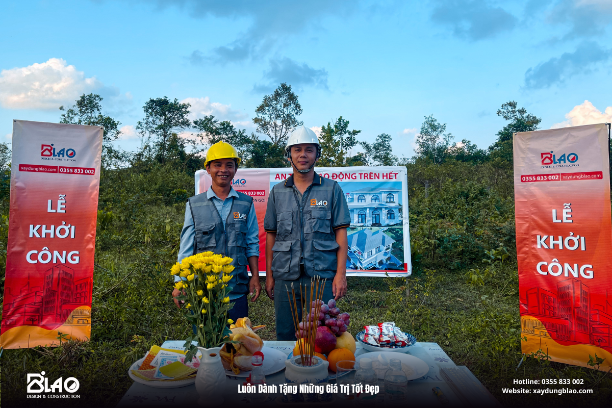 B’LAO hân hoan khởi công công trình nhà vườn nghỉ dưỡng của chú Ân – một người con xa xứ đã sống nhiều năm tại Pháp