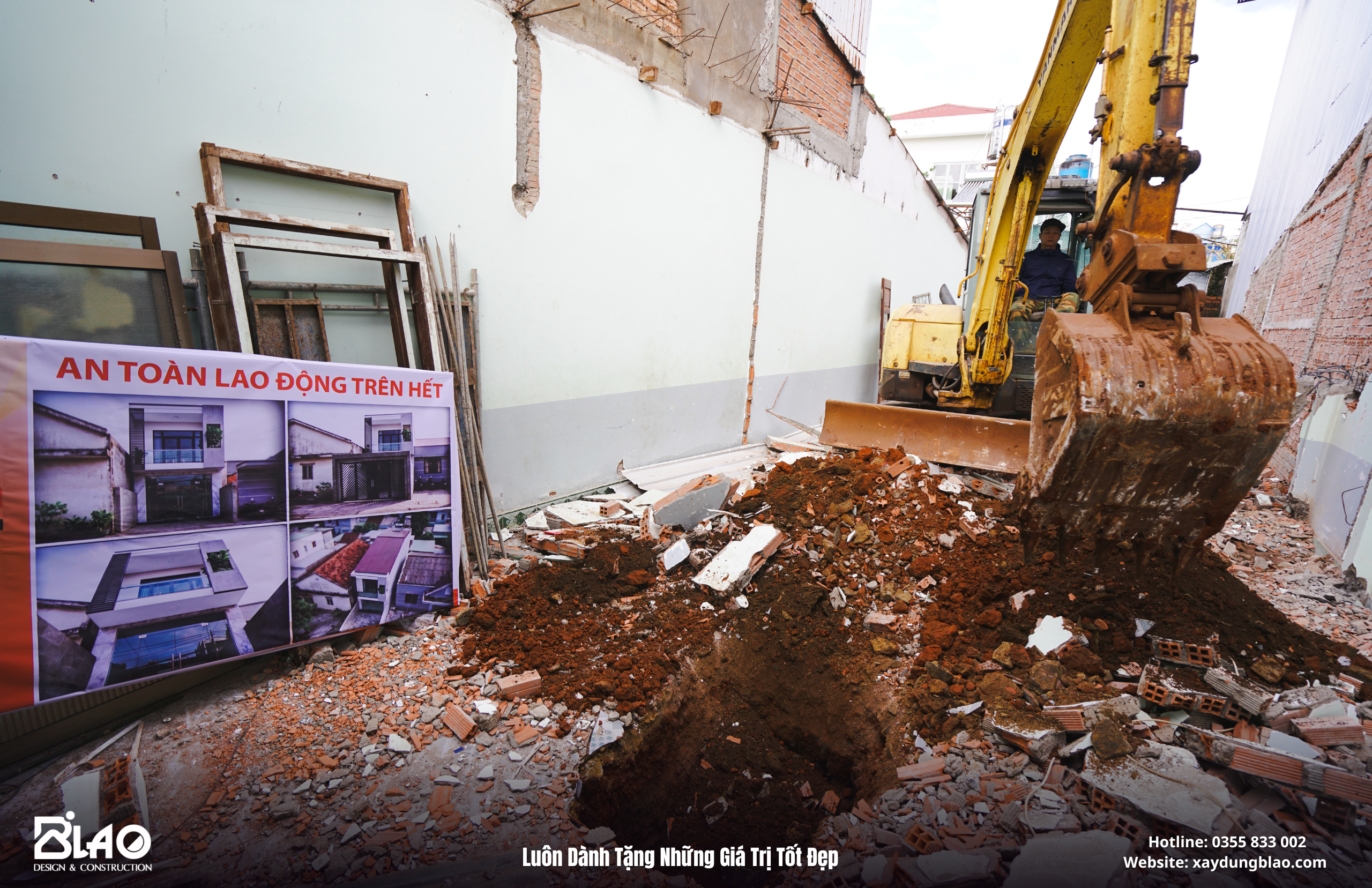 Buổi lễ khởi công nhà phố hiện đại 200m2 tại Bảo Lộc diễn ra trong không khí trang trọng và ấm cúng