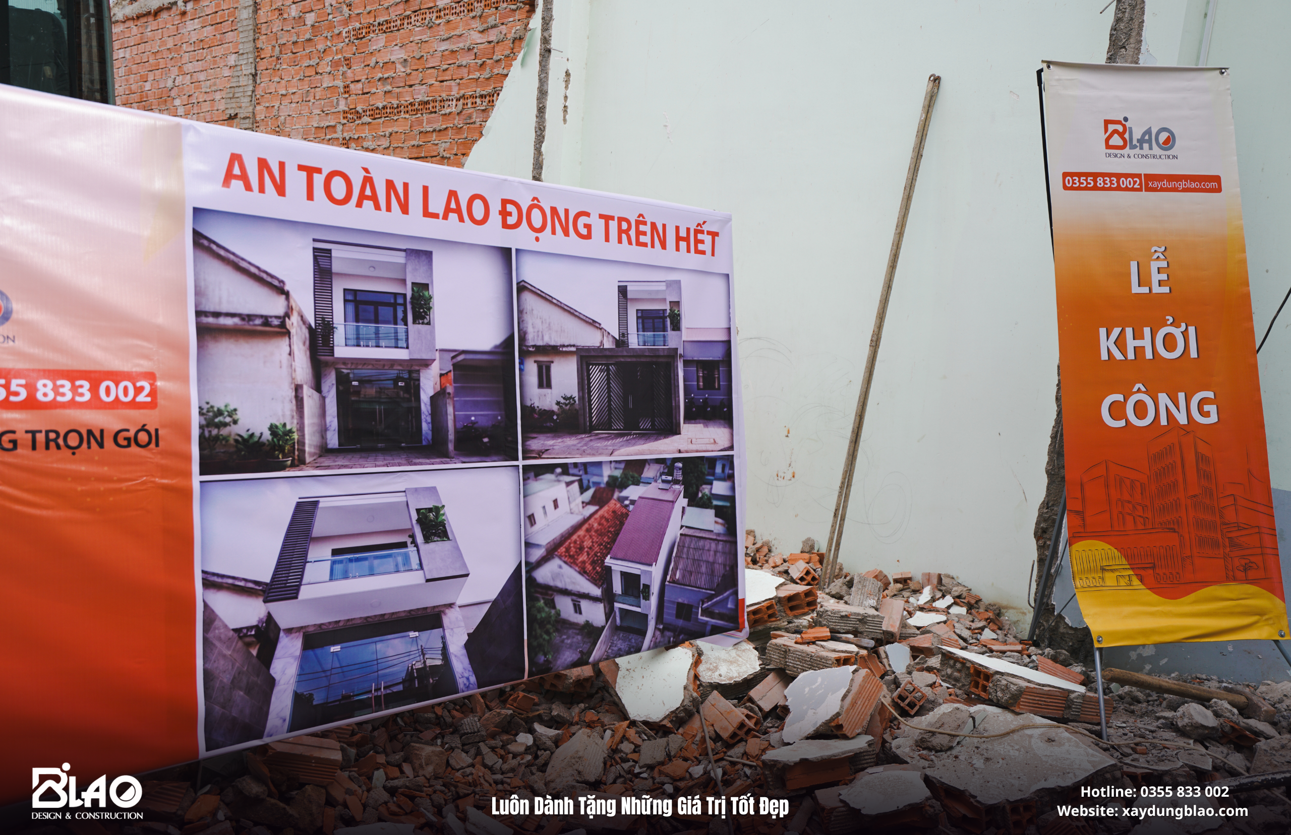 Buổi lễ khởi công nhà phố hiện đại 200m2 tại Bảo Lộc diễn ra trong không khí trang trọng và ấm cúng