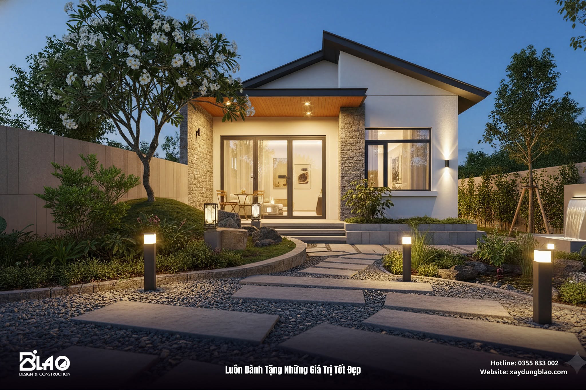Bố cục công năng của ngôi nhà vườn được tính toán kỹ để sống thoải mái mỗi ngày cho các thành viên